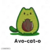 Avo-cat-o Embroidery Hoodie