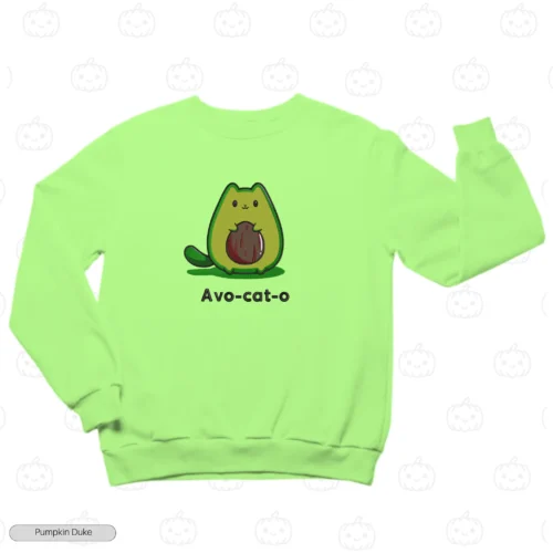Avo-cat-o Embroidery Sweatshirt