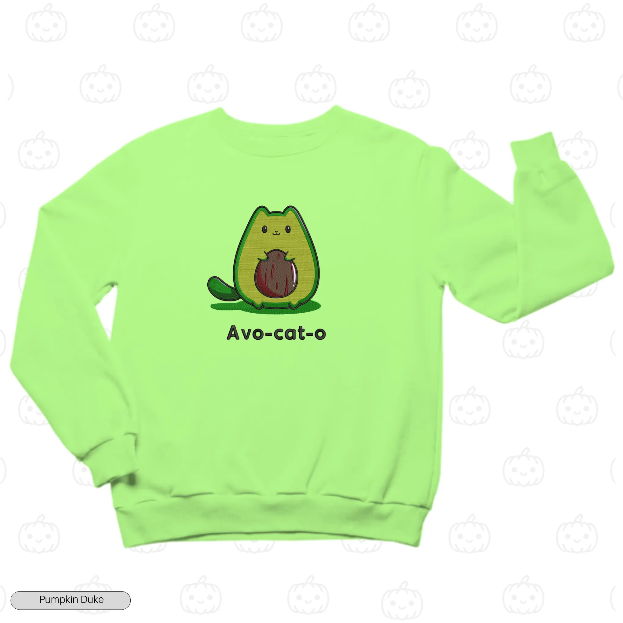 Avo-cat-o Embroidery Sweatshirt