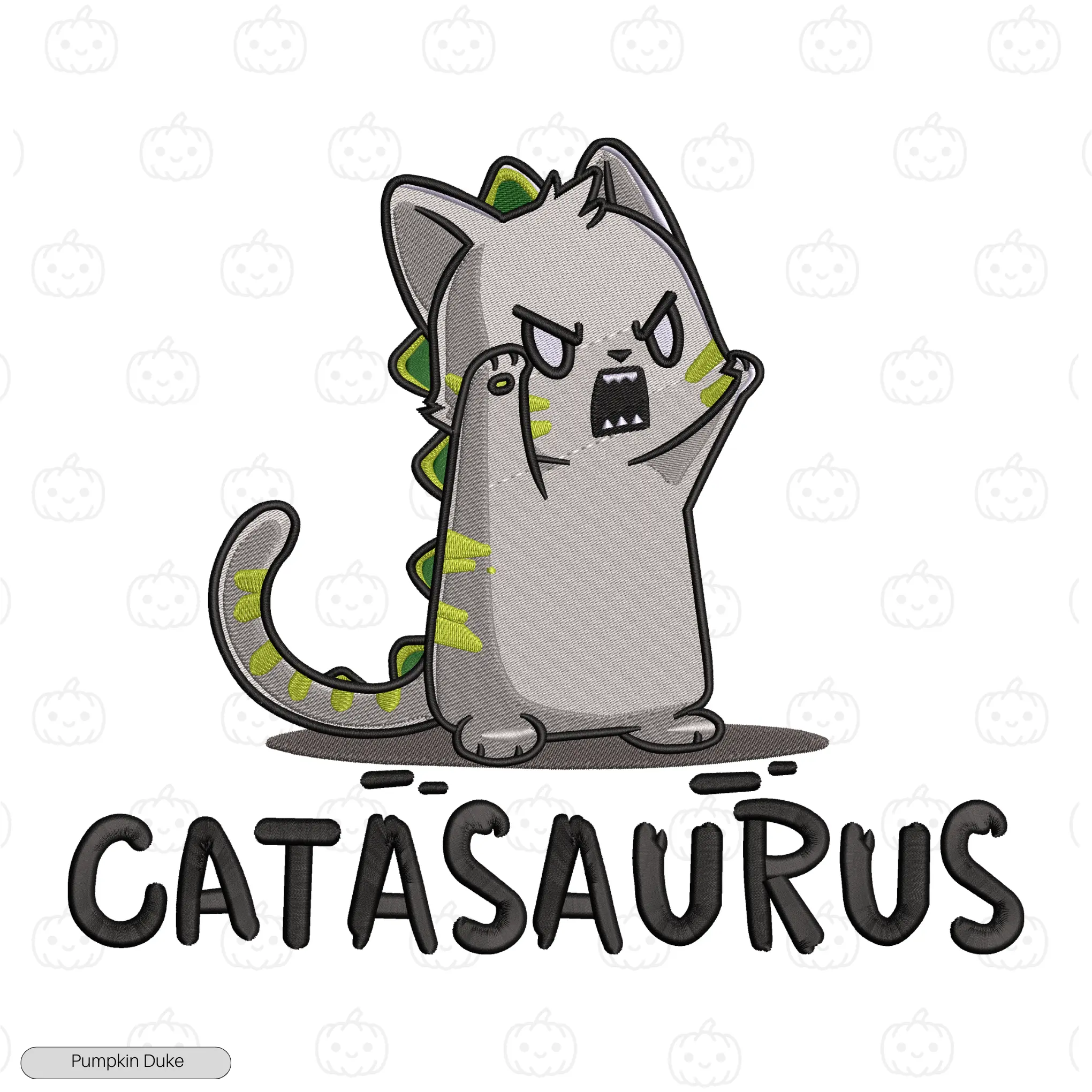 Catasaurus Embroidery Sweatshirt