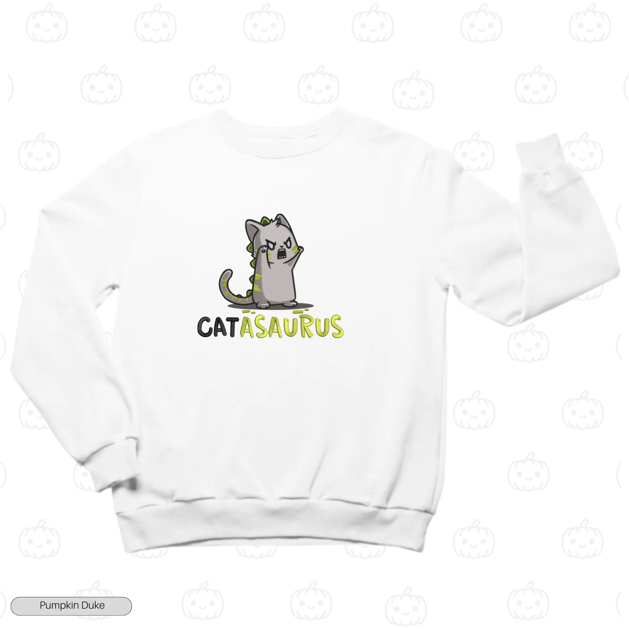 Catasaurus Embroidery Sweatshirt