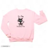 Everything Is Fine Cat Embroidery Sweatshirt (Pawnic Attack)