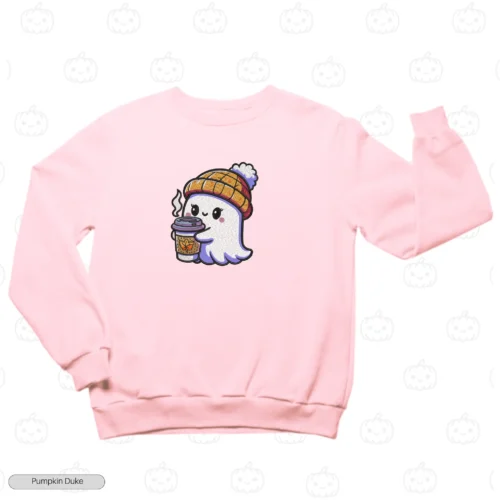 Happy Queen Boo Embroidery Sweatshirt