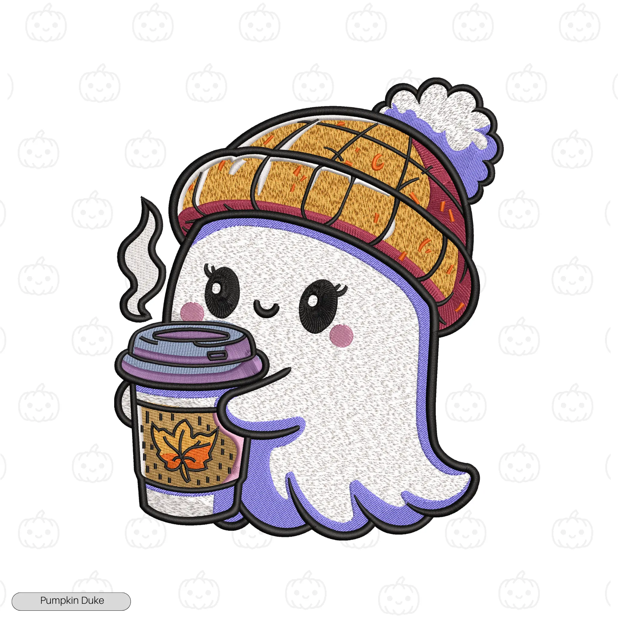 Happy Queen Boo Embroidery T-Shirt