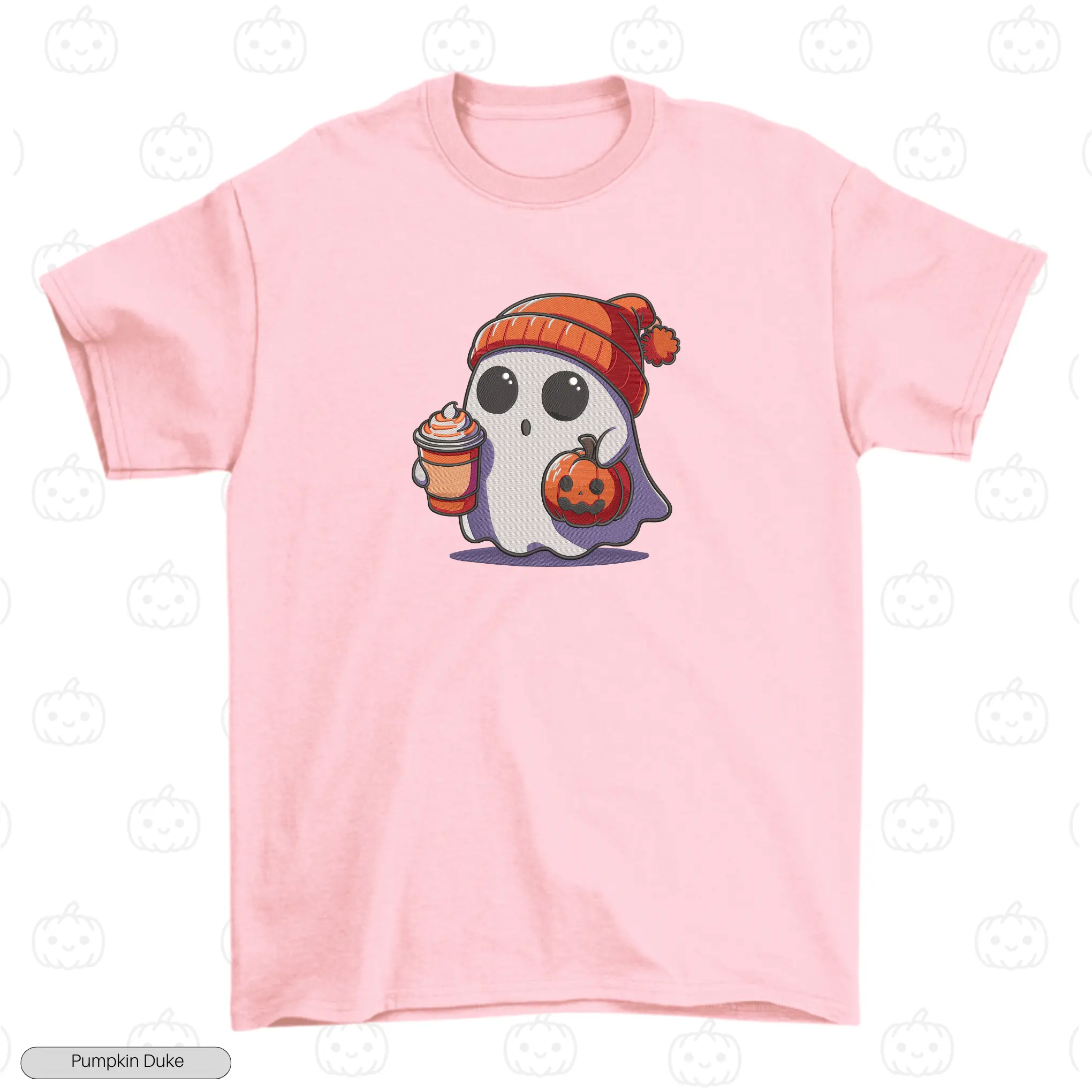 King Boo Surprised Embroidery T-Shirt