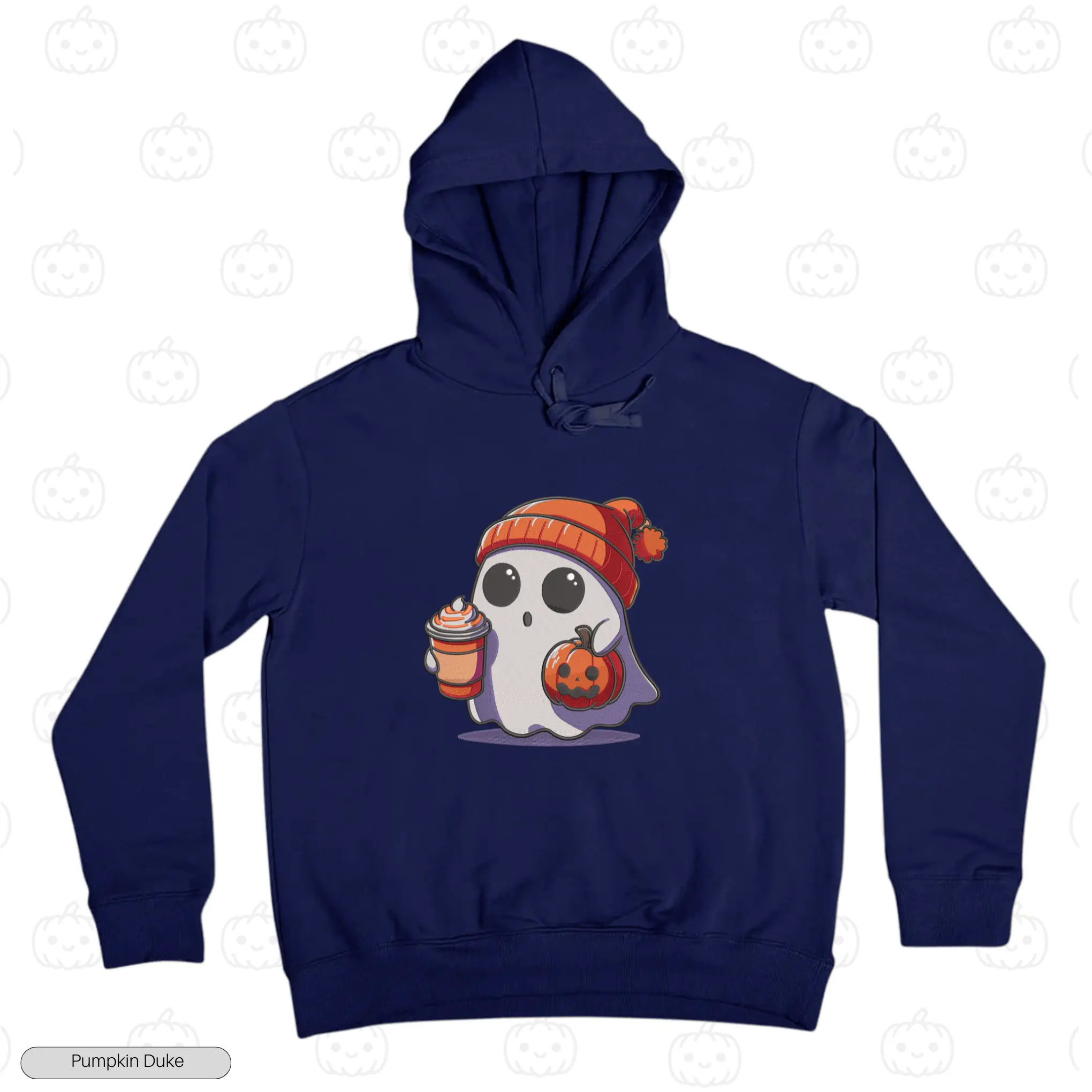 King Boo Surprised Embroidery Hoodie