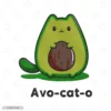 Avo-cat-o Embroidery Hoodie