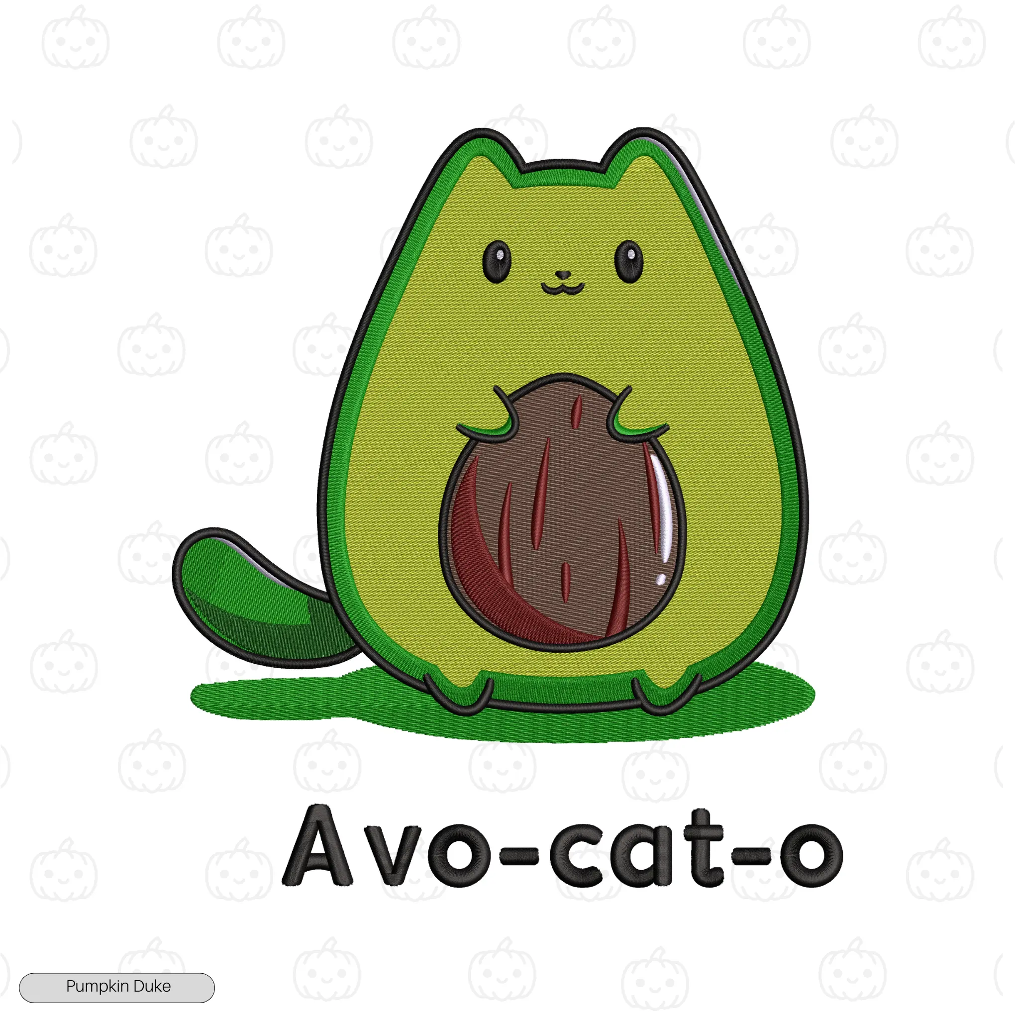 Avo-cat-o Embroidery Hoodie