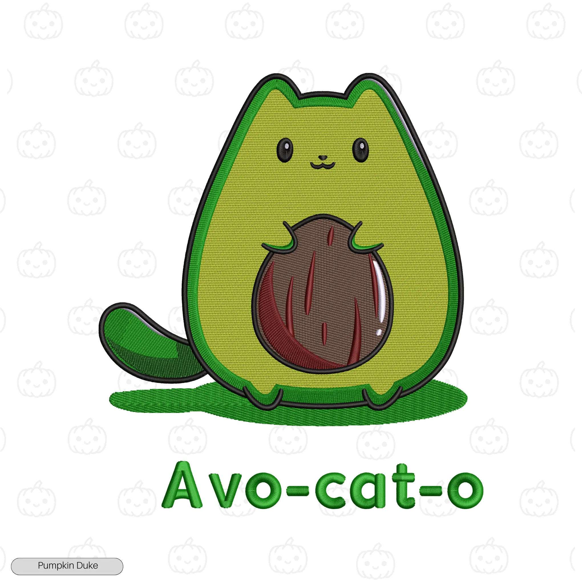 Avo-cat-o Embroidery Hoodie
