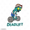 Zombie Deadlift Embroidery Hoodie