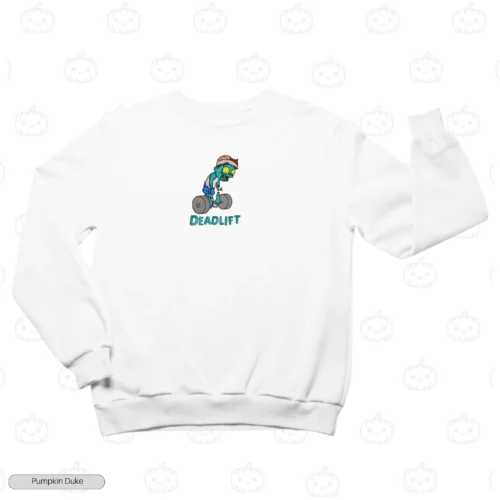 Zombie Deadlift Embroidery Sweatshirt
