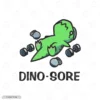 Dino Sore Embroidery Hoodie