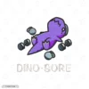 Dino Sore Embroidery Hoodie