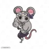 Gym Rat V1 Embroidery T-Shirt (Demon Salyer)