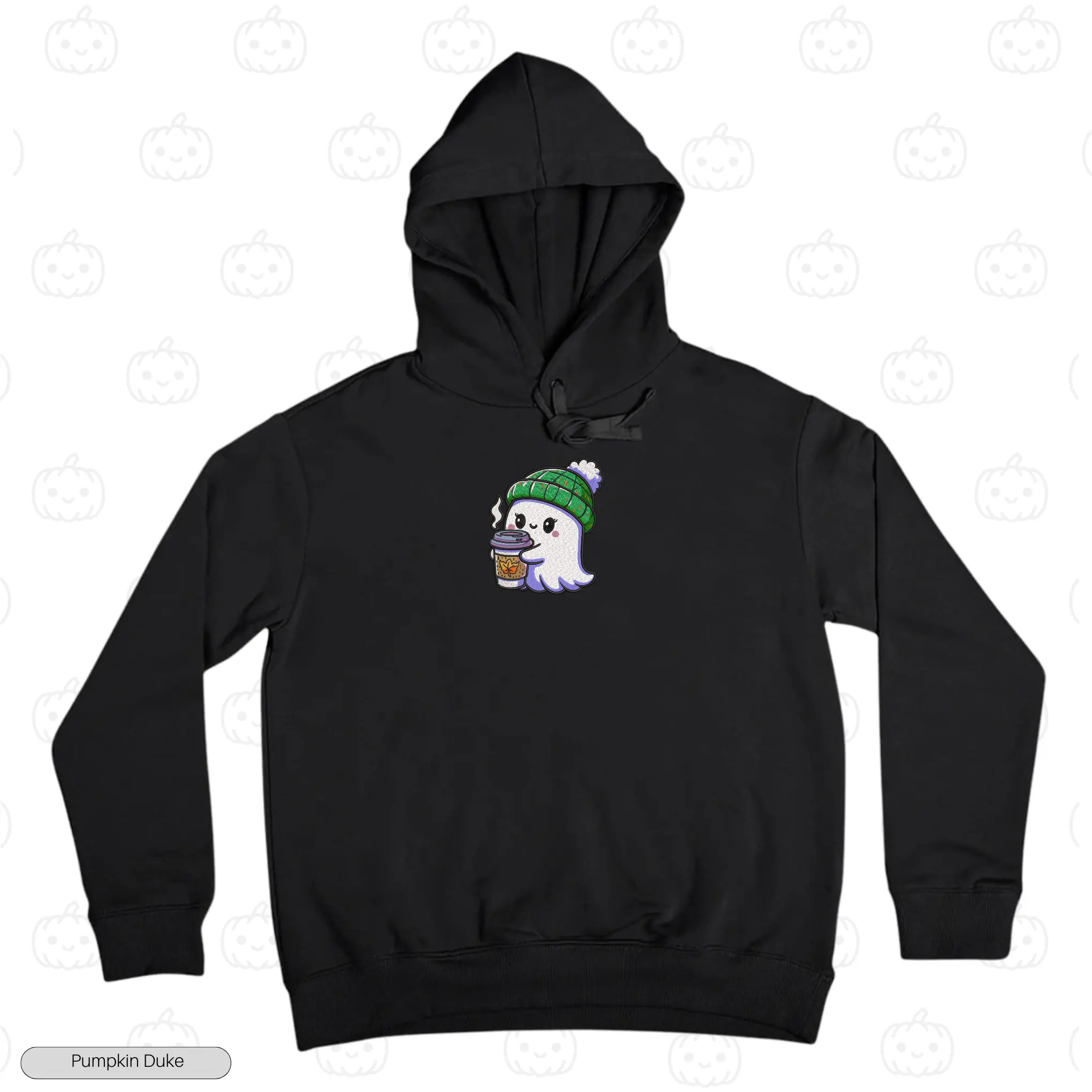 Happy Queen Boo Embroidery Hoodie