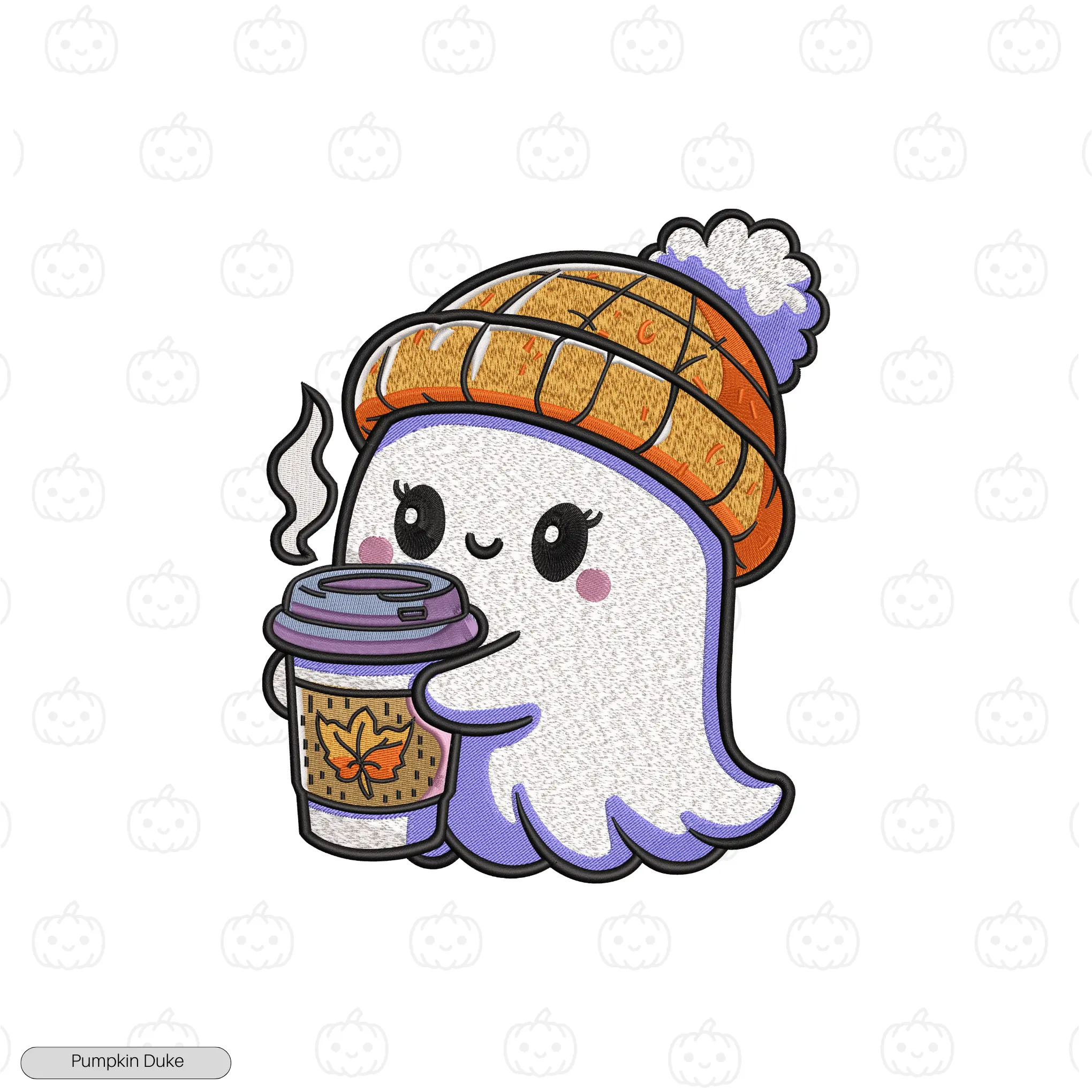 Happy Queen Boo Embroidery Hoodie
