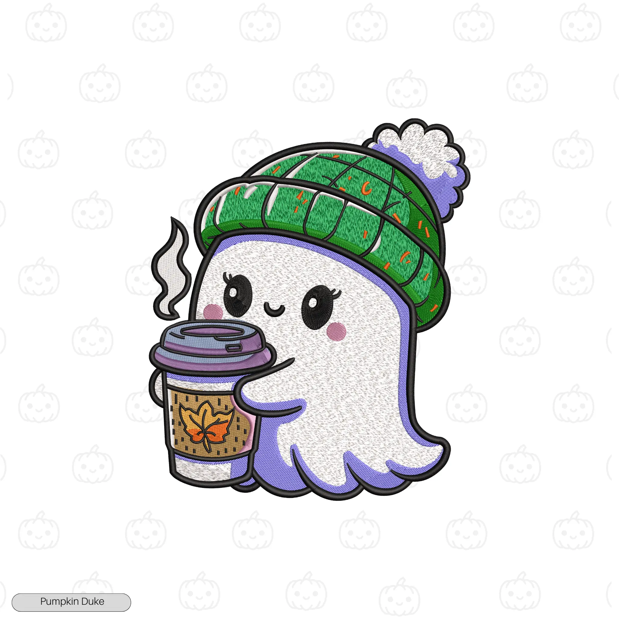 Happy Queen Boo Embroidery Hoodie