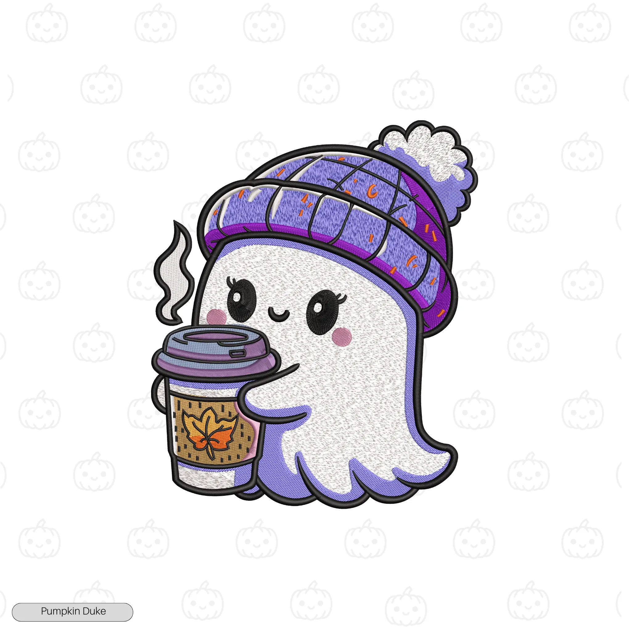 Happy Queen Boo Embroidery Hoodie
