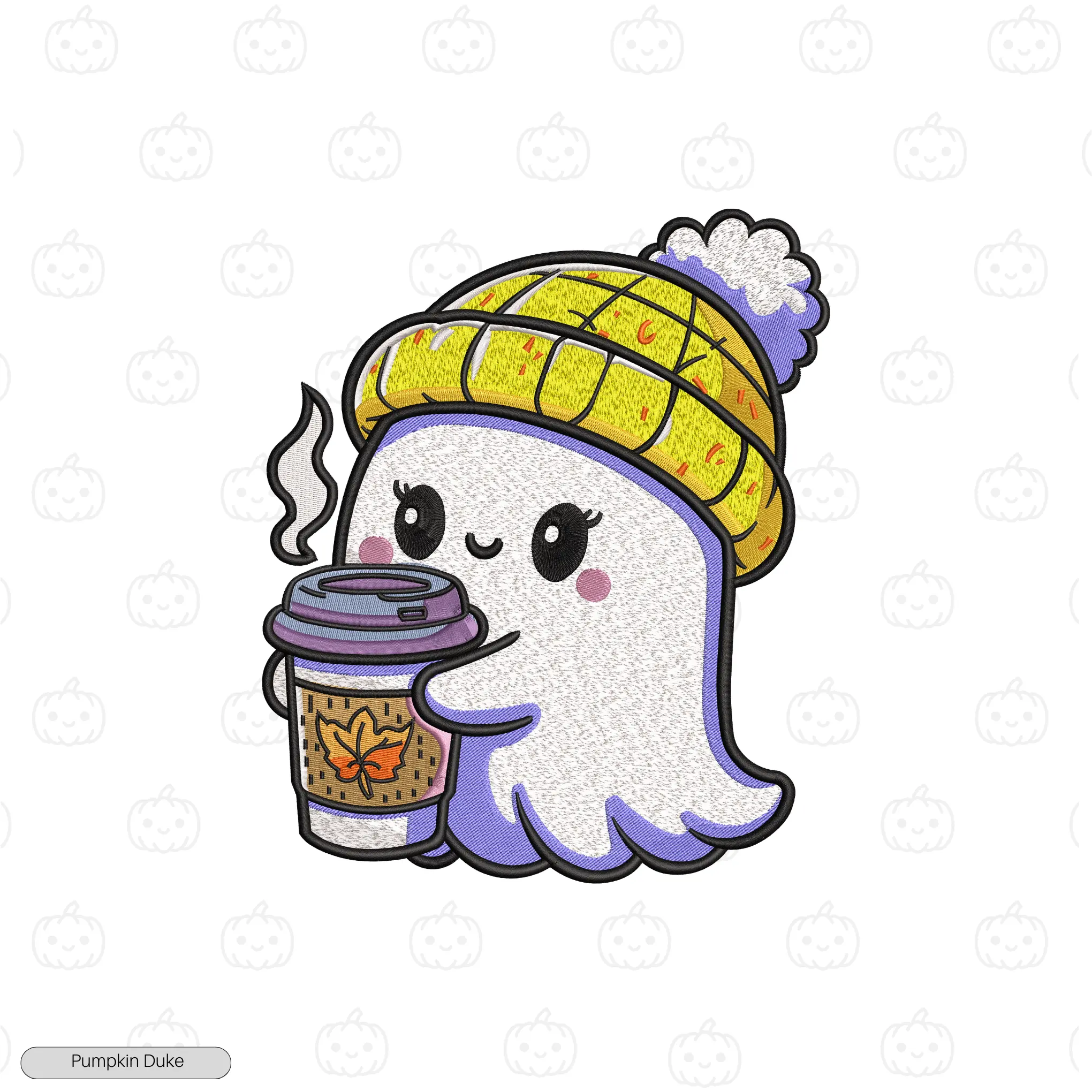 Happy Queen Boo Embroidery Hoodie
