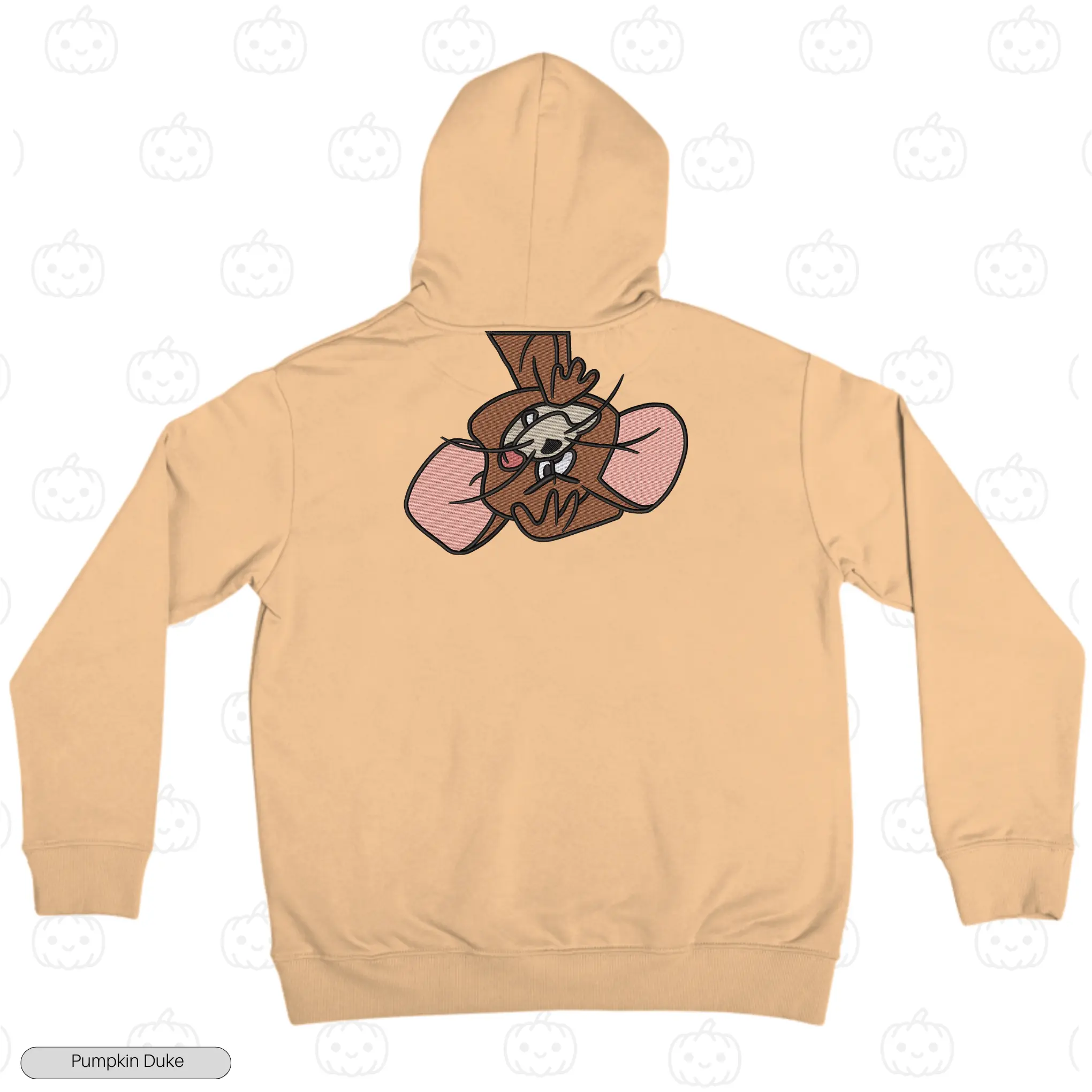 Jerry Goofy Face Embroidery Hoodie