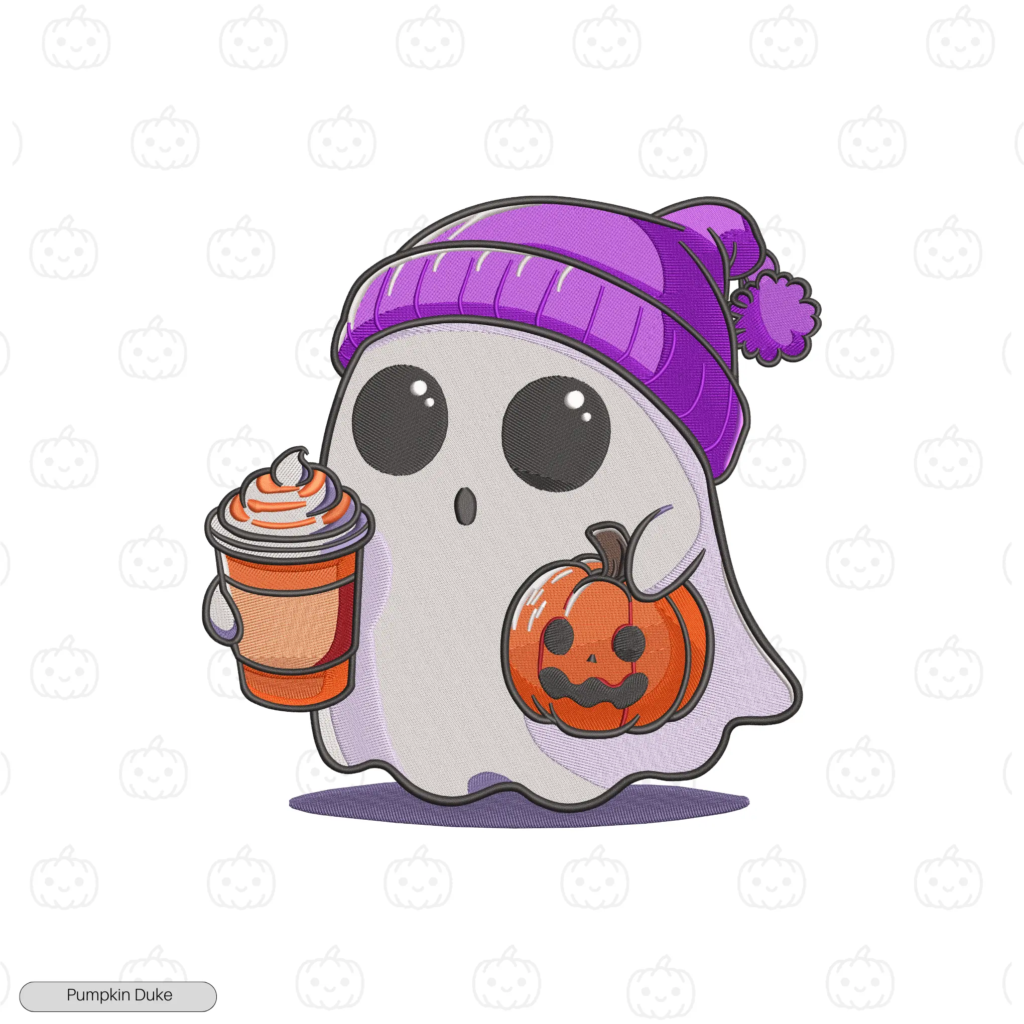 King Boo Surprised Embroidery Hoodie