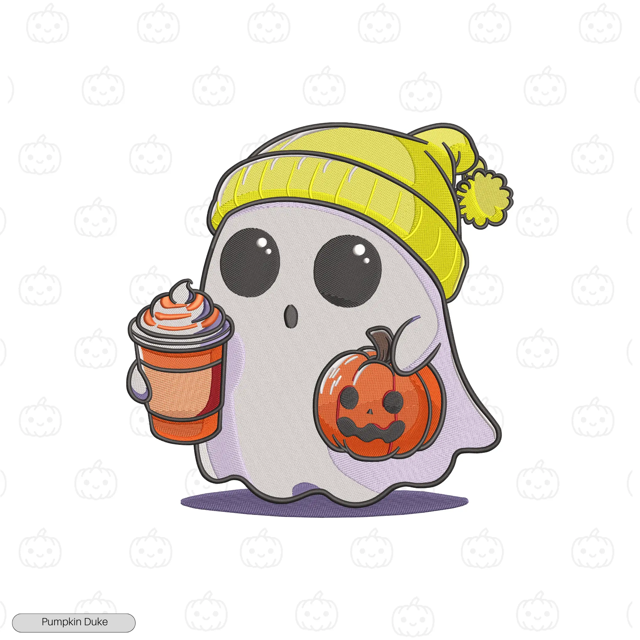 King Boo Surprised Embroidery Hoodie