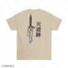 Fushiguro Toji Spear Of Heaven Beige Back Embroidery T-Shirt Fushiguro Toji Spear Of Heaven Embroidery T-Shirt