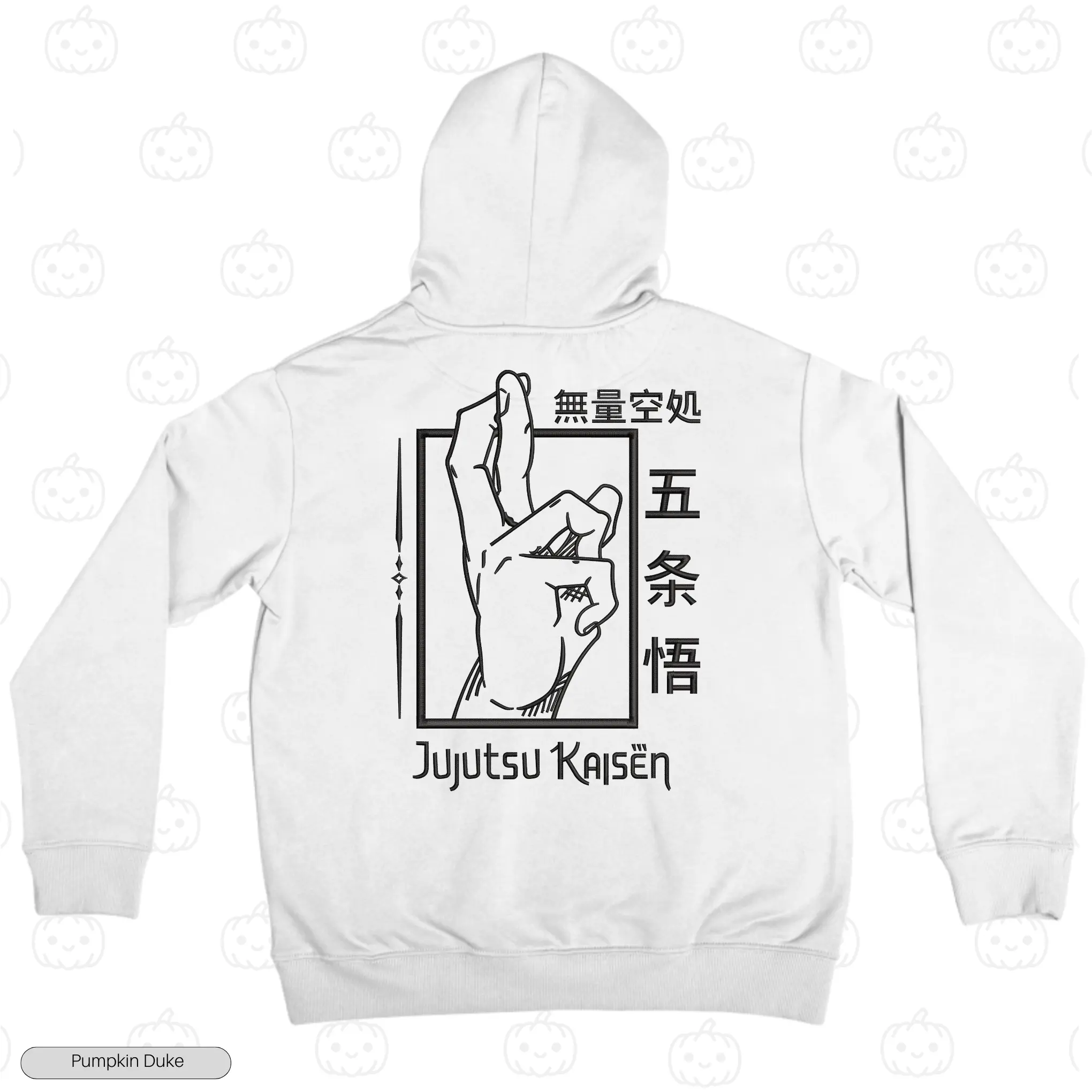 Gojo Domain Expansion Embroidery Hoodie