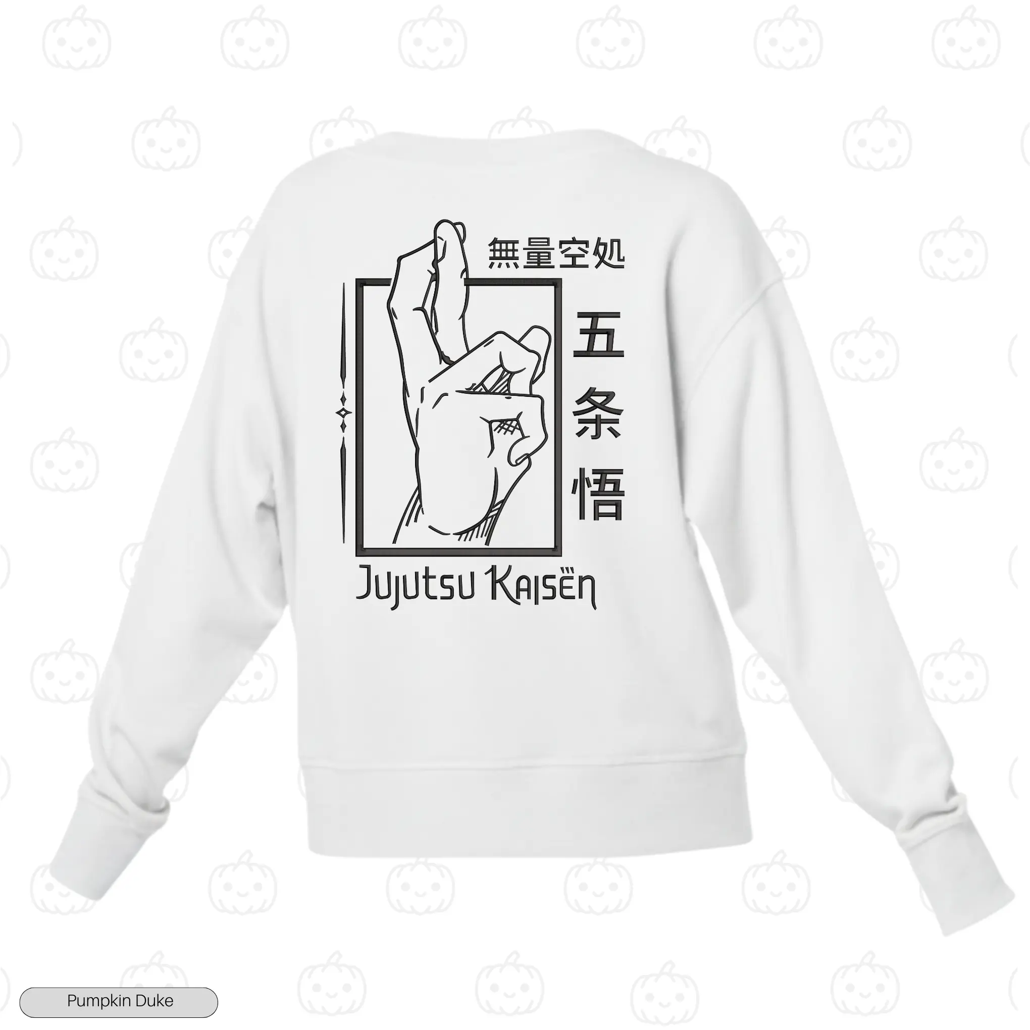Gojo Domain Expansion Embroidery Sweatshirt