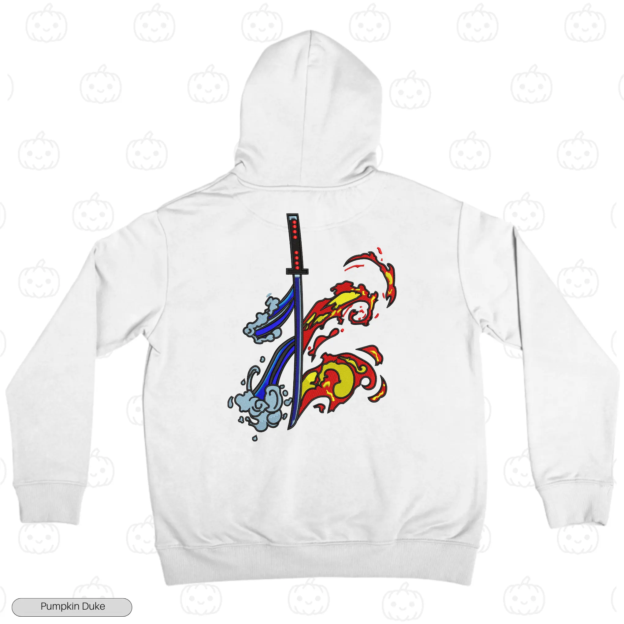 Blade of Two Breaths Embroidery Hoodie
