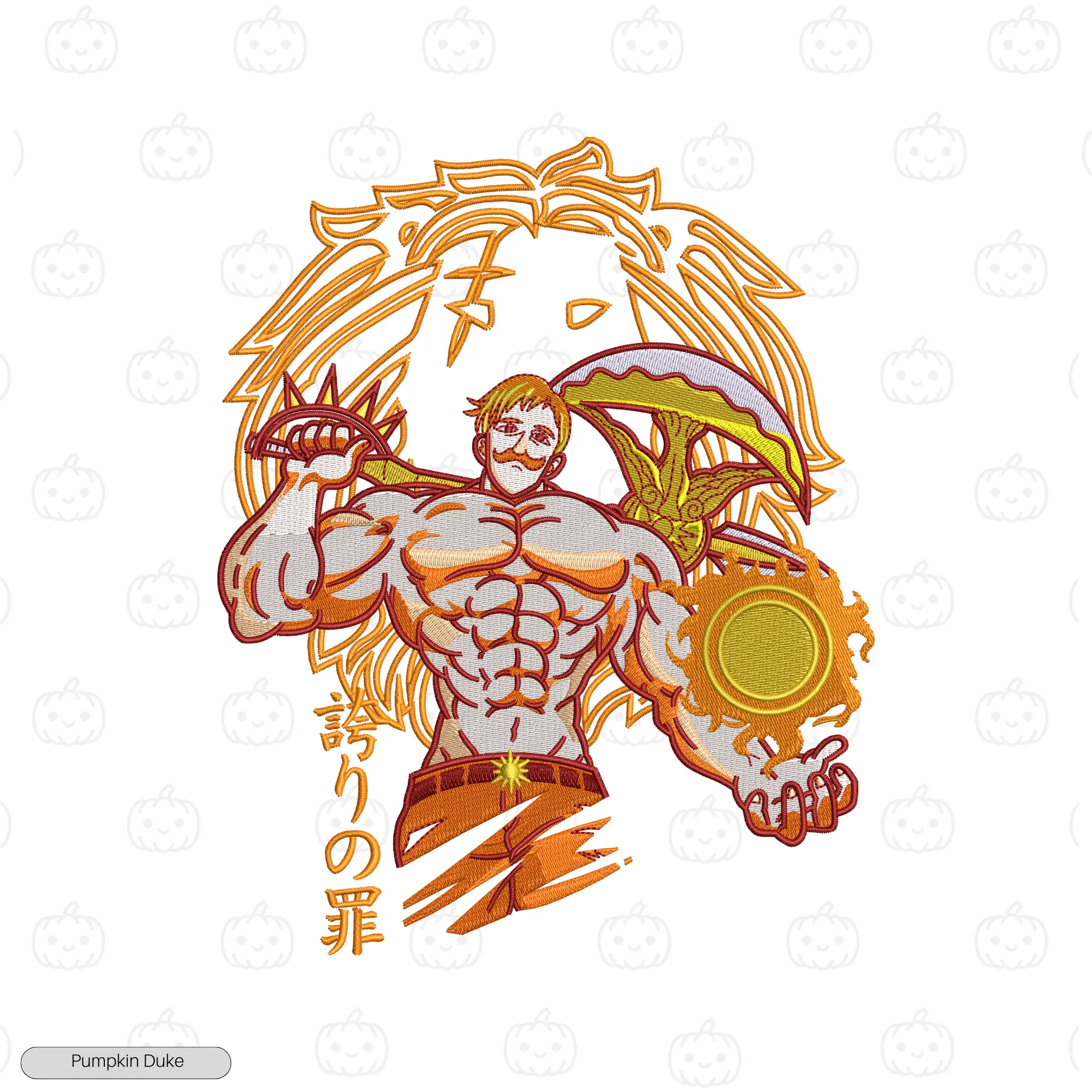 Escanor Cruel Sun Embroidery Hoodie
