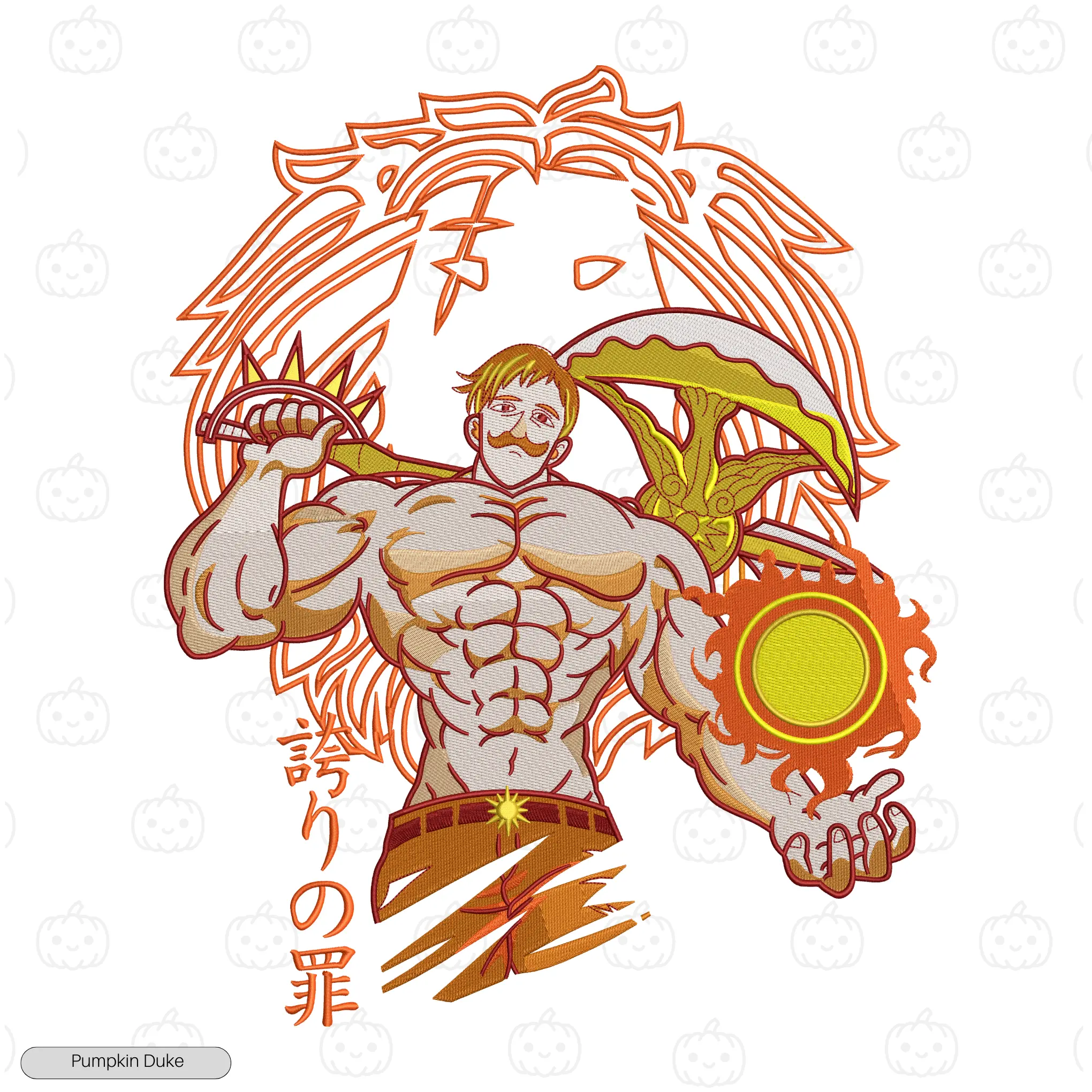 Escanor Embroidery Hoodie