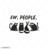 Eww People Embroidery Hoodie