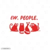 Eww People Embroidery Hoodie