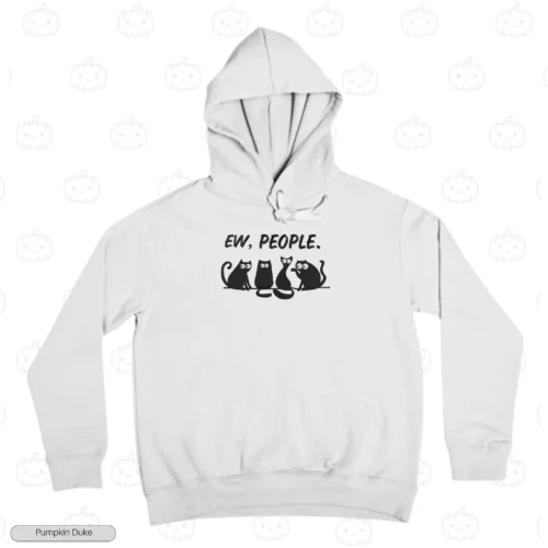 Eww People Embroidery Hoodie