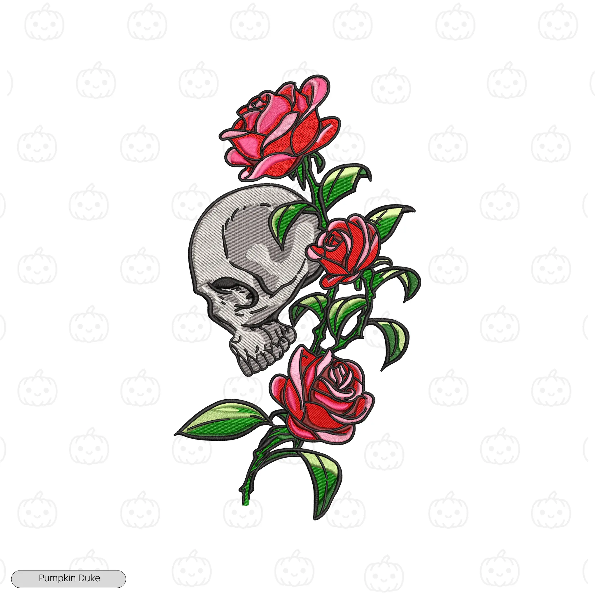 Grief in Petals Embroidery Sweatshirt