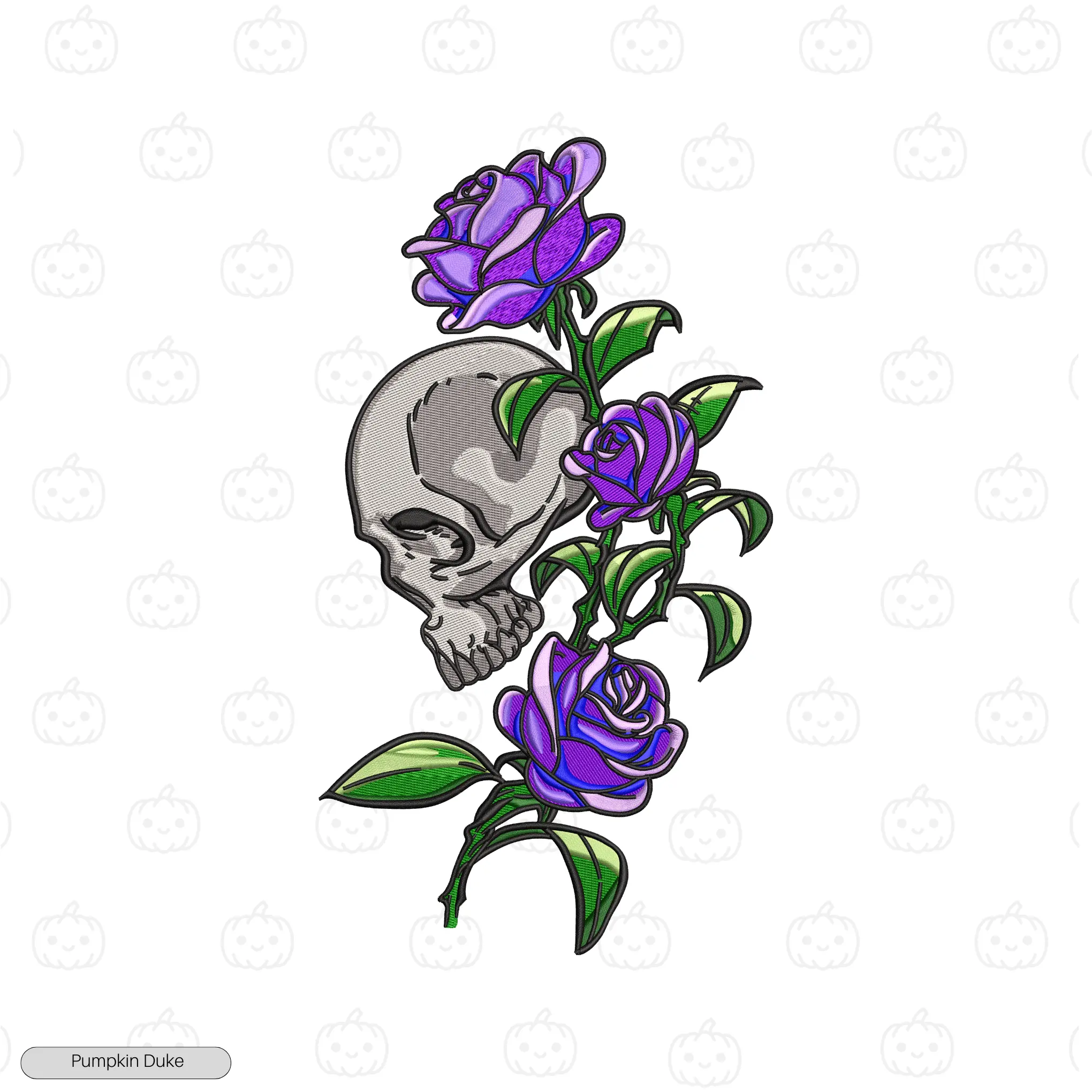 Grief in Petals Embroidery Sweatshirt
