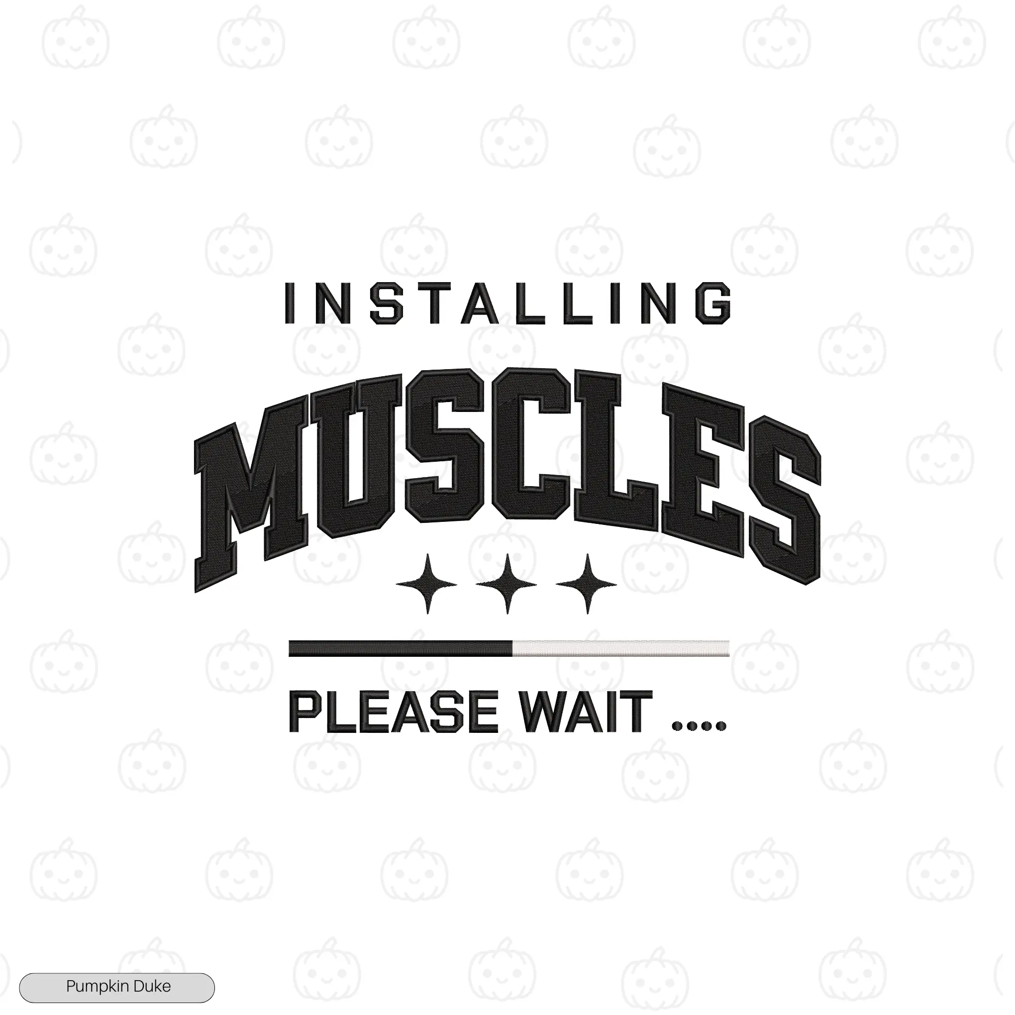Loading Muscles Embroidery Hoodie