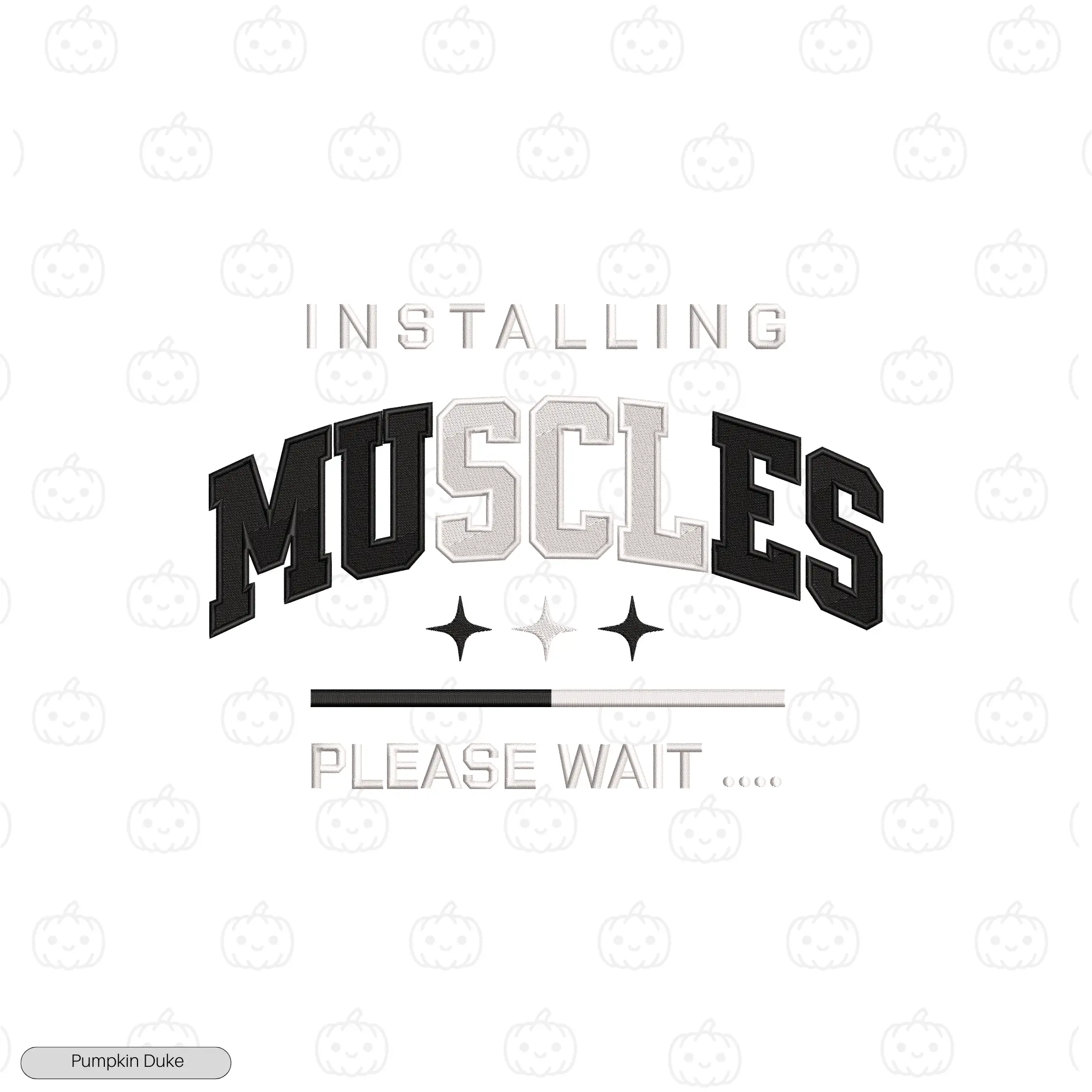 Loading Muscles Embroidery Hoodie