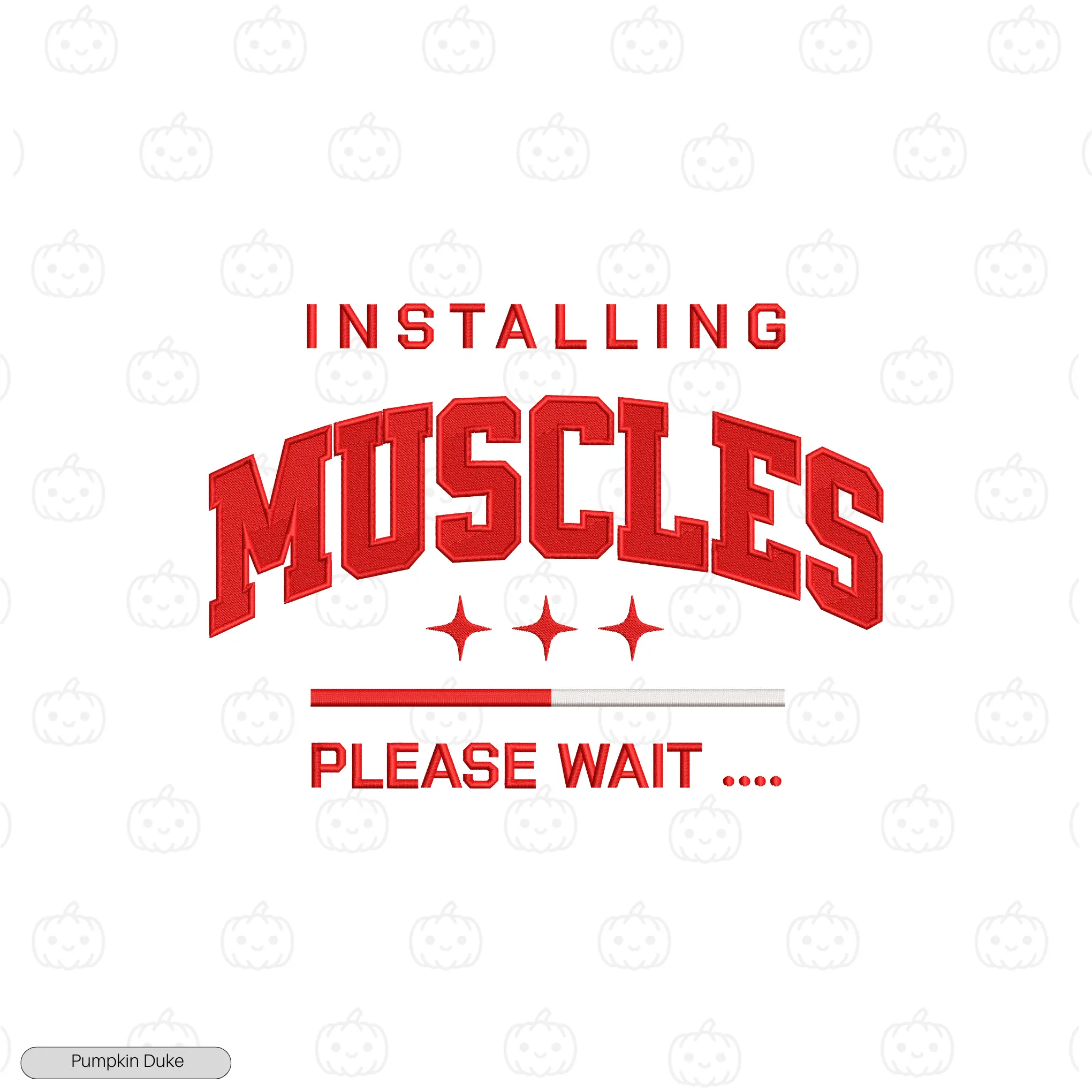 Loading Muscles Embroidery Hoodie