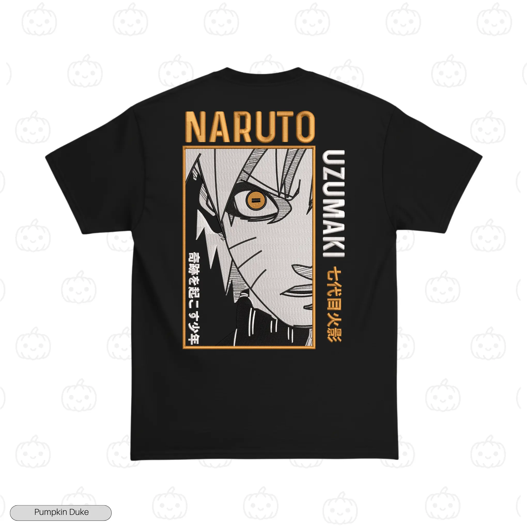 Naruto Uzumaki Face V1 Embroidery T-Shirt