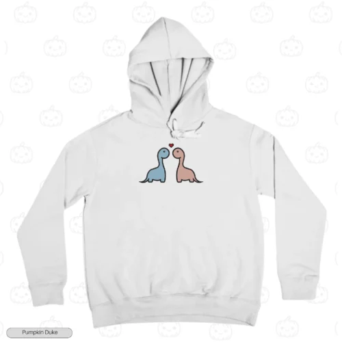 Prehistoric Love Embroidery Hoodie