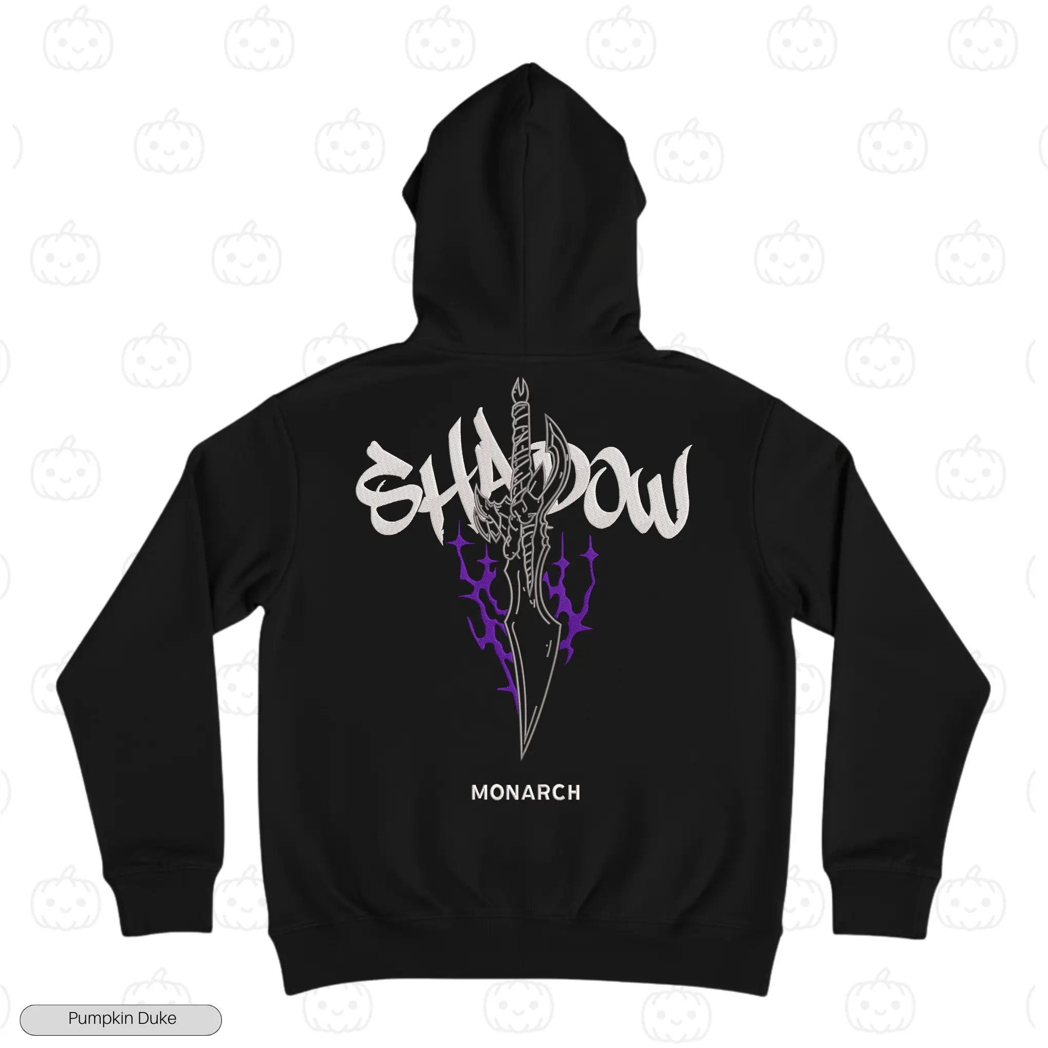 Shadow Monarch Blade Embroidery Hoodie