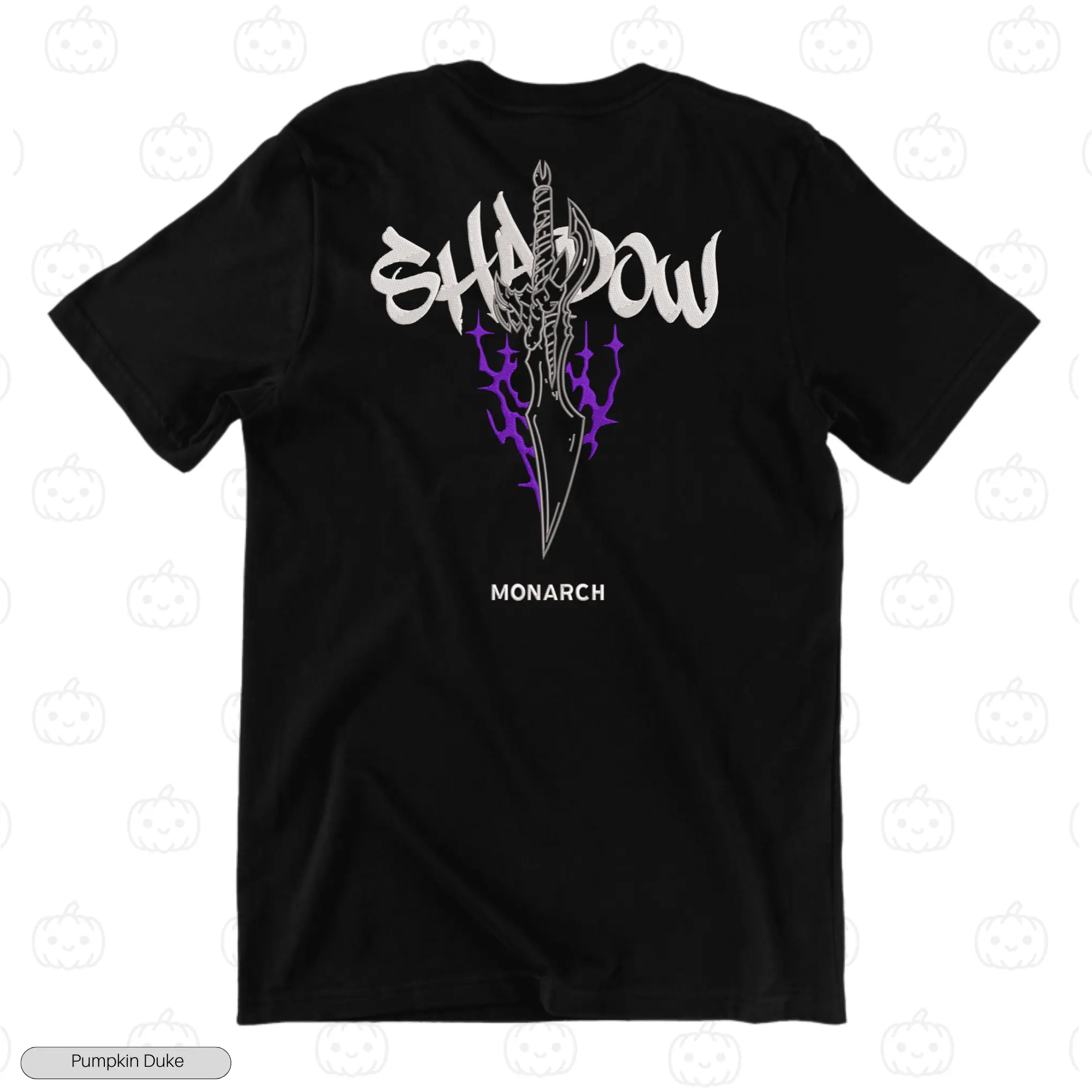 Shadow Monarch Blade Embroidery T-Shirt
