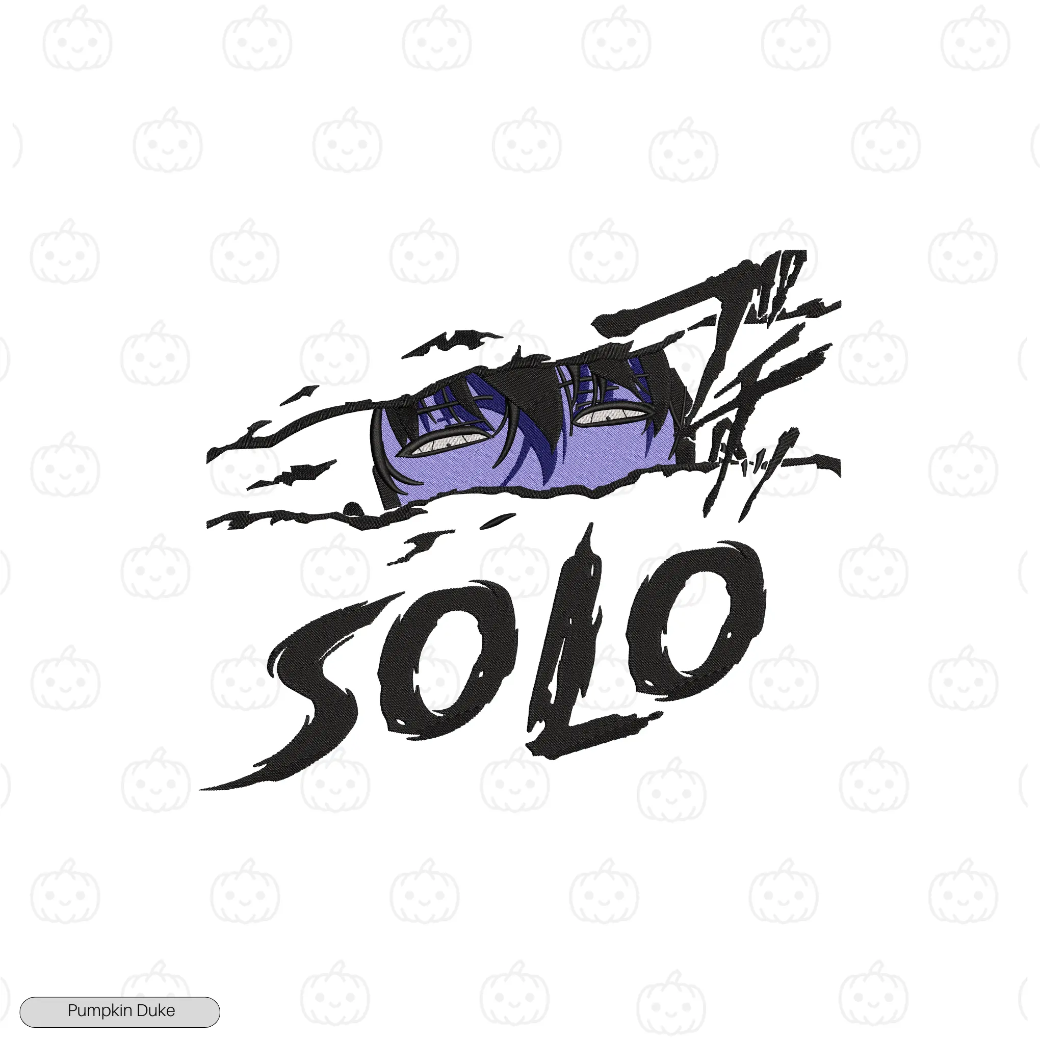 Solo Leveling Eyes of Domination Embroidery Sweatshirt