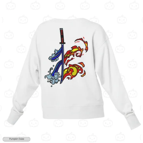 Blade of Two Breaths Embroidery Sweatshirt