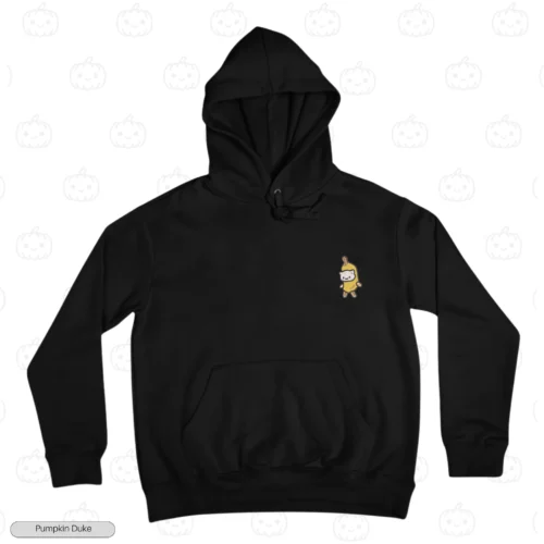 Banana Cat Meme Black Logo Embroidery Hoodie Banana Cat Meme Embroidery Hoodie