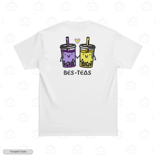Bes-Teas Brew Buddies White Back Embroidery T-Shirt Bes-Teas Brew Buddies Embroidery T-Shirt