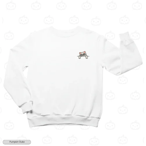 Cool Cat Embroidery Sweatshirt