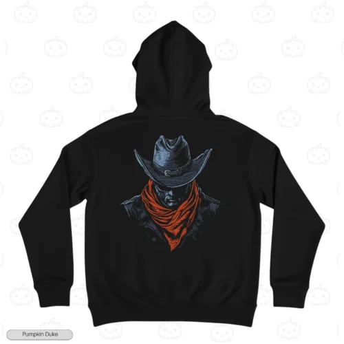 Cowboy Black Back Embroidery Hoodie Cowboy Embroidery Hoodie